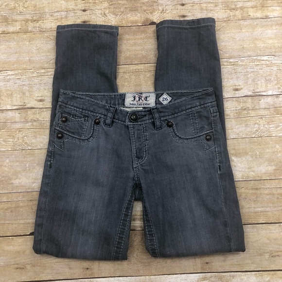 Indian Rock Culture Size 26 Gray Straight Jeans - Picture 1 of 8